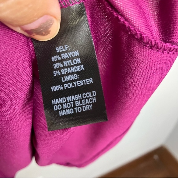 Lulus magenta sexy skater dress size medium - Picture 6 of 10